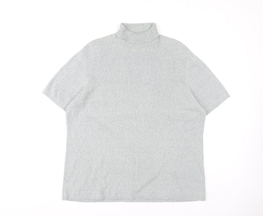 Ann Harvey Women's Grey Mock Neck Jersey Top Size 22 Plus