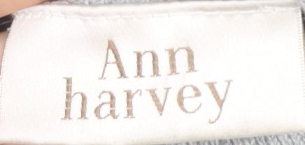 Ann Harvey Women's Grey Mock Neck Jersey Top Size 22 Plus