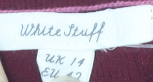 White Stuff Women's Multicoloured Knit Jumper Size 14