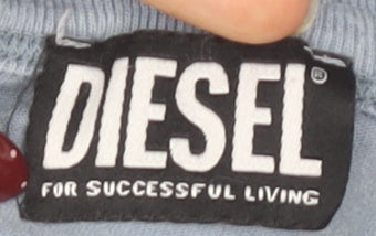 Diesel Men’s Blue Medium Cotton T-Shirt