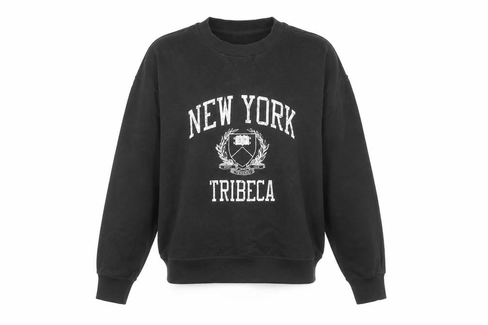 H&M Womens Black XS Pullover Graphic Sweatshirt City Style