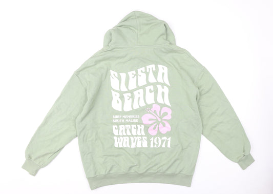Pacific Republic Green Teen Pullover Hoodie XS