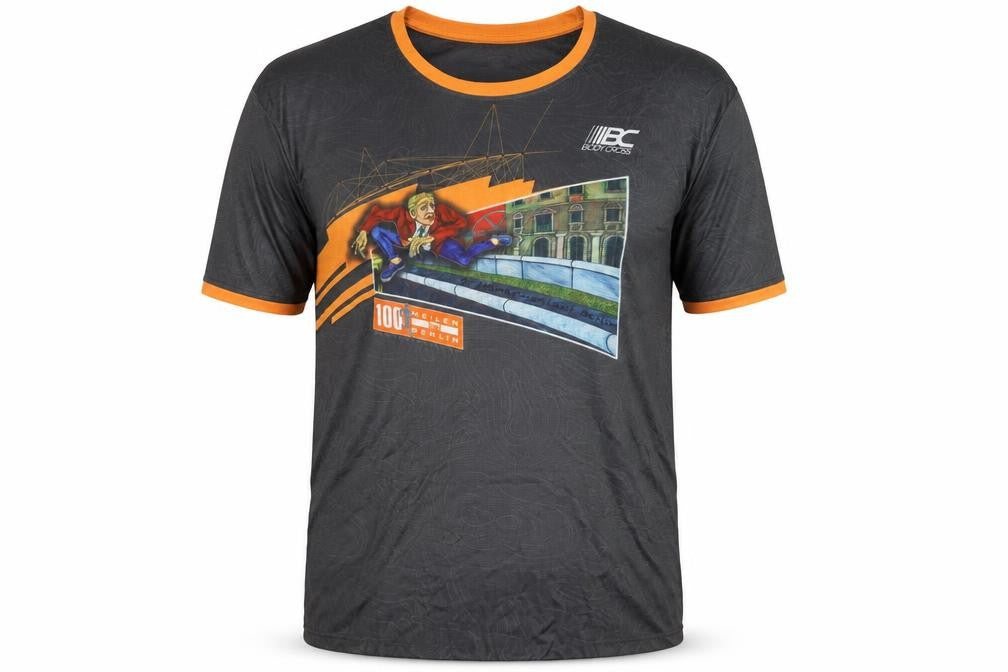 Bodycross Mens 100 Meilin Berlin Grey Graphic T-Shirt 2XL, Sports Style