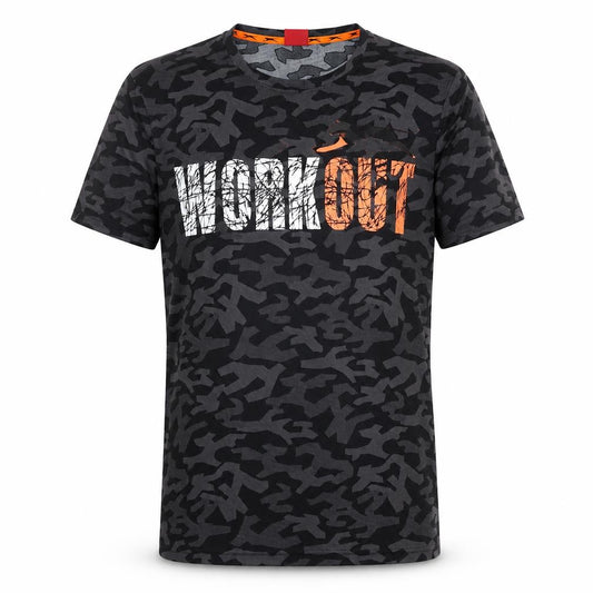 Slazenger Men's XL Black Camouflage T-Shirt