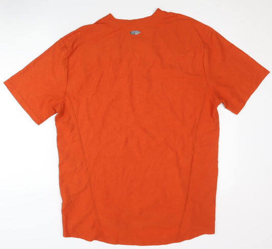 Asics Men's Orange XL Basic T-Shirt
