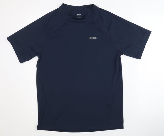 Reebok Men's Blue Gym T-Shirt, Size M, Athletic Fit