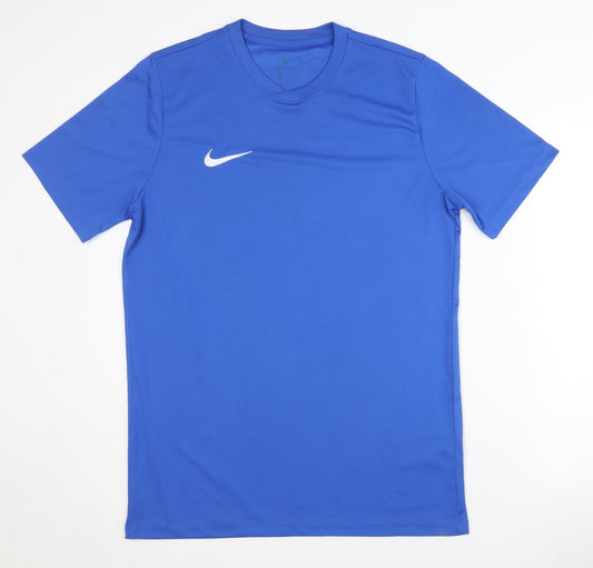 Nike Men's Blue Athletic Fit Gym T-Shirt M