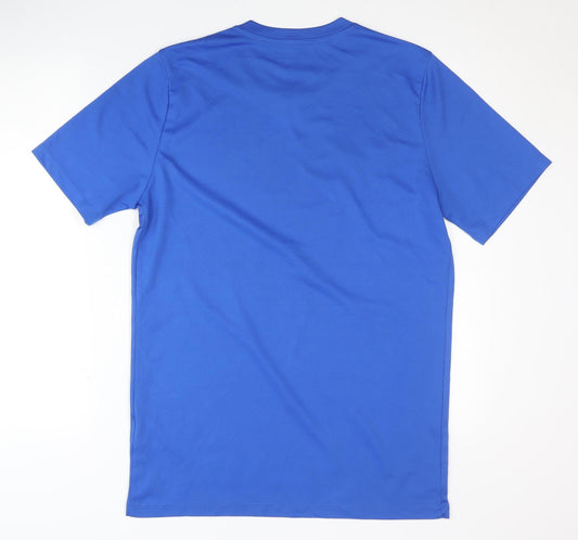 Nike Men's Blue Athletic Fit Gym T-Shirt M
