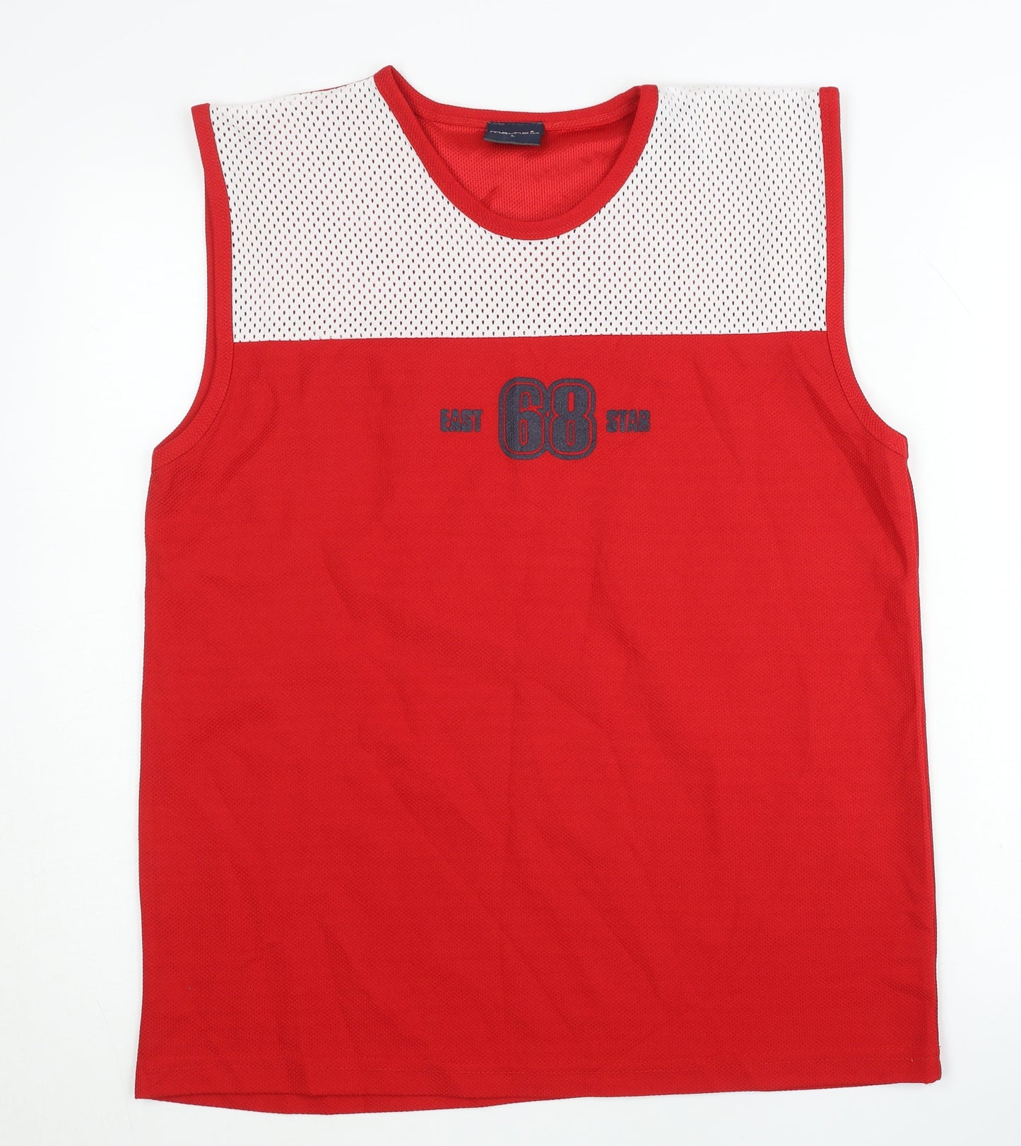 Mayne Men's Red Tank Top Size L