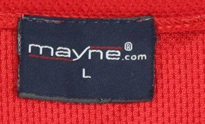 Mayne Men's Red Tank Top Size L
