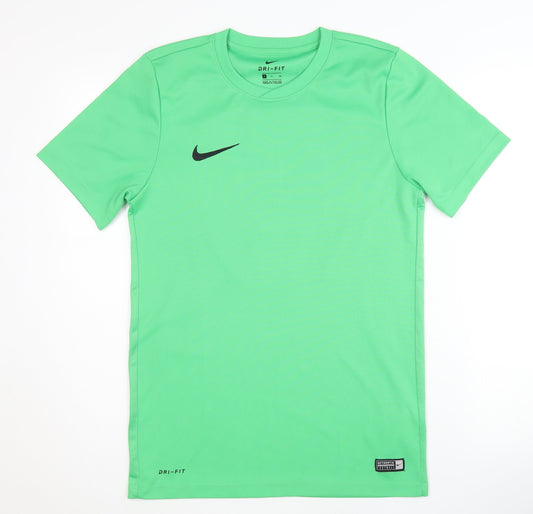 Nike Men's Green Dri-Fit T-Shirt Size S