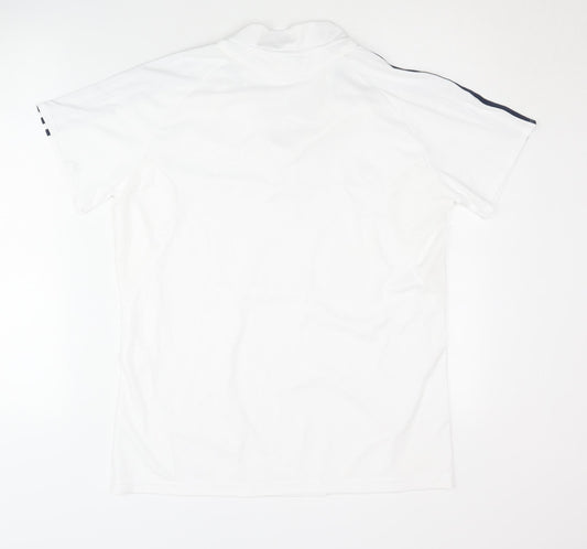 adidas Women's White Plus Size Sports T-Shirt UK 22
