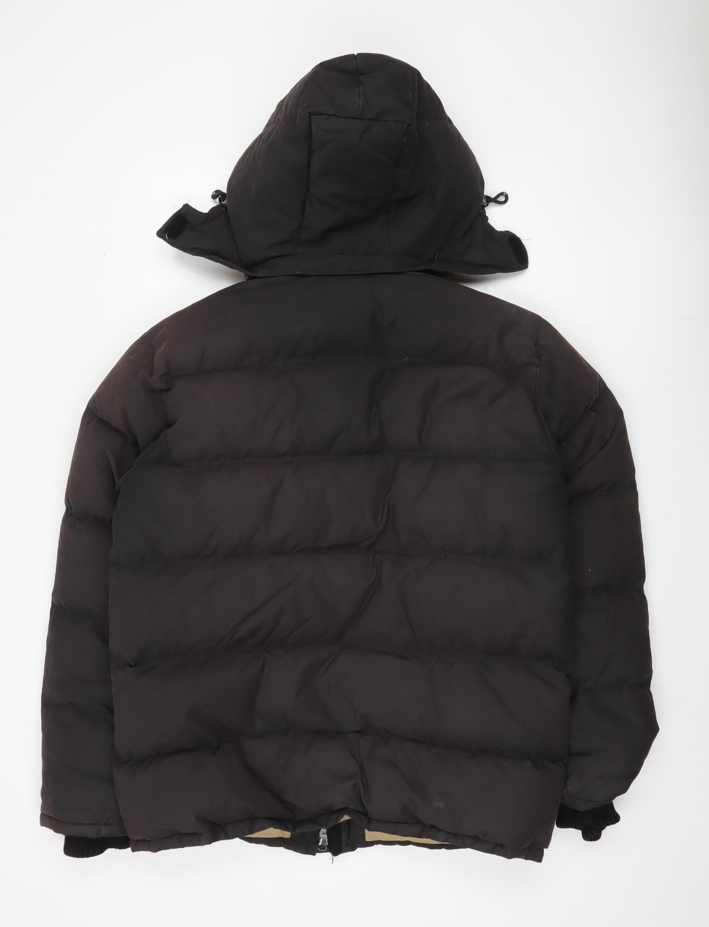 Timberland Men’s Black Puffer Jacket L Hooded Casual
