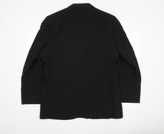Greenwoods Elite Men's Black Blazer 42R Single-Breasted