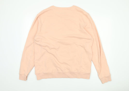 Lyle & Scott Men's Pink XL Pullover Sweatshirt, Logo Accent