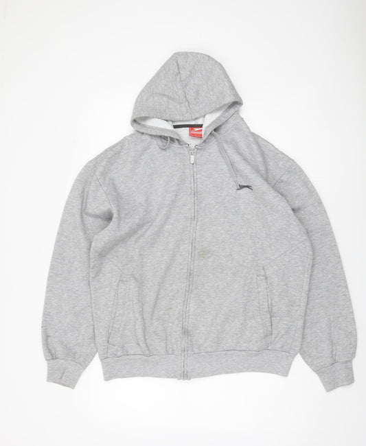 Slazenger Men's Grey Full Zip Hoodie L