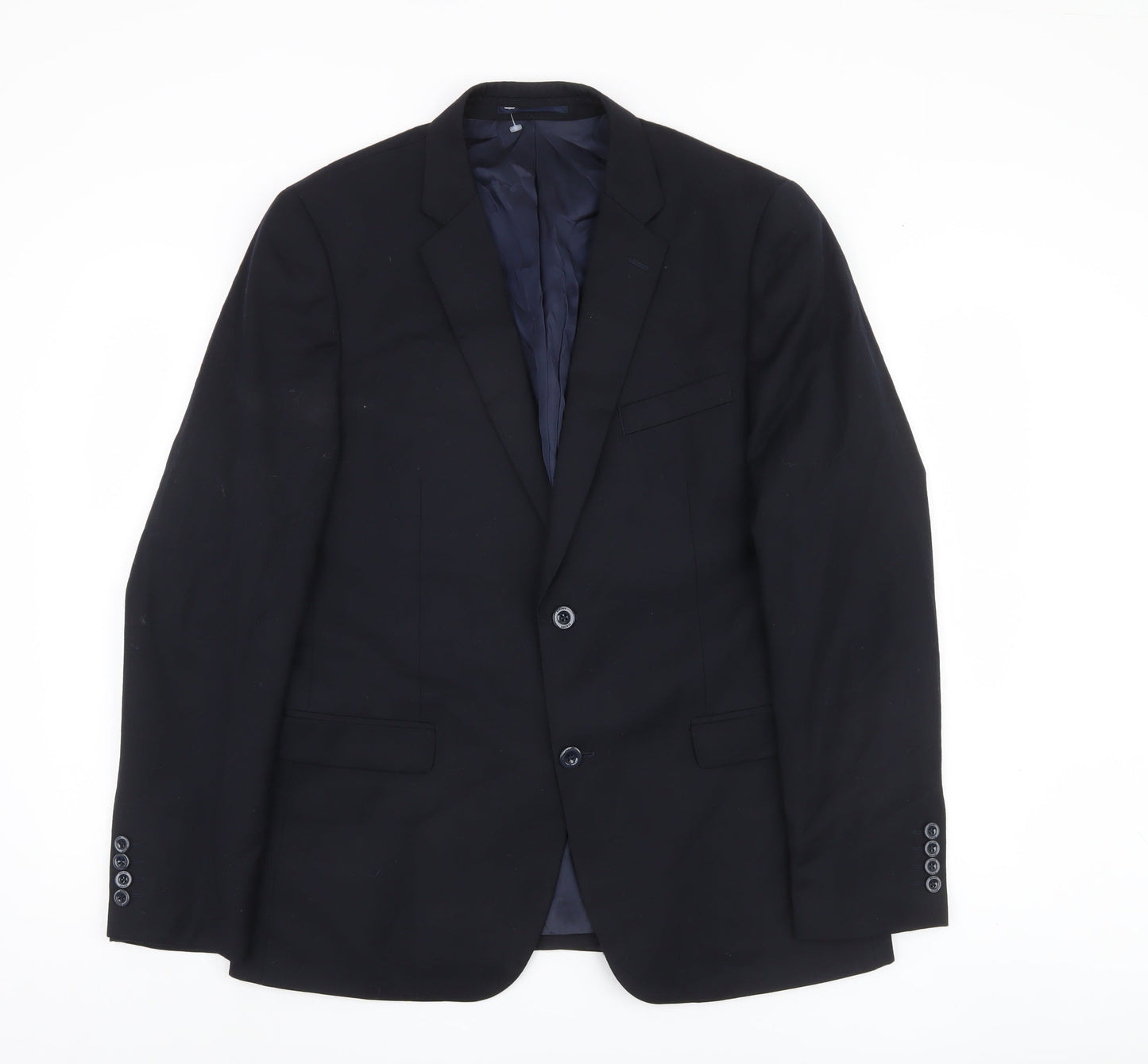 DKNY Men's Dark Blue Blazer 42R Single-Breasted Jacket