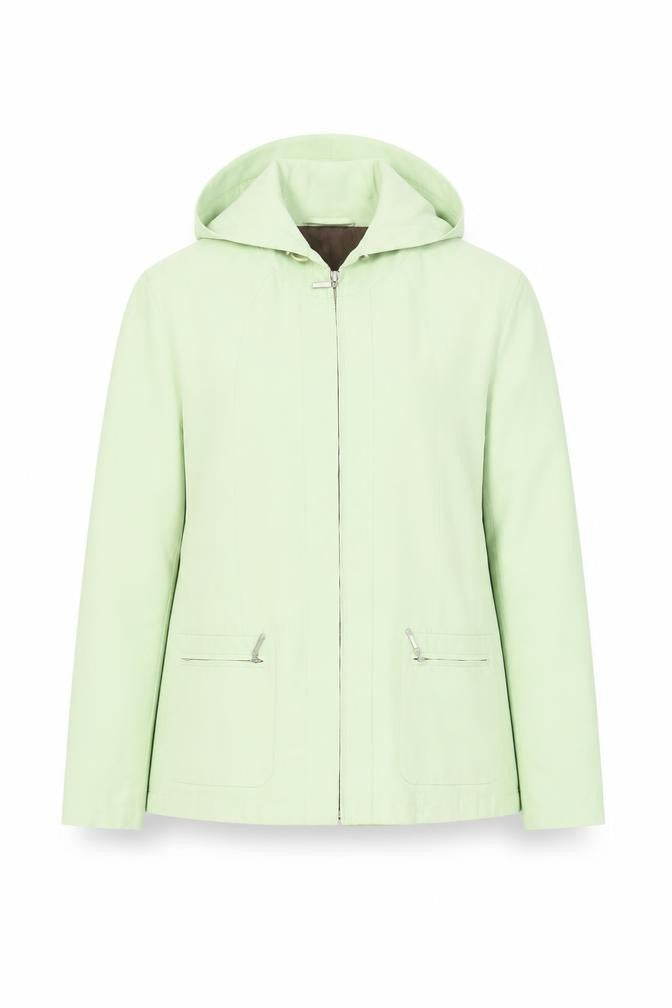 Berkertex Women's Green Hooded Jacket Size 12