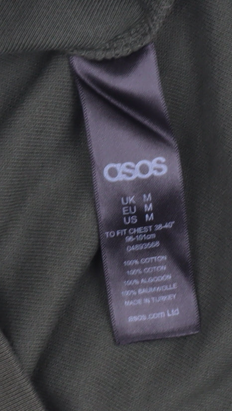ASOS Men's Green Pullover Sweatshirt, M, Crewneck