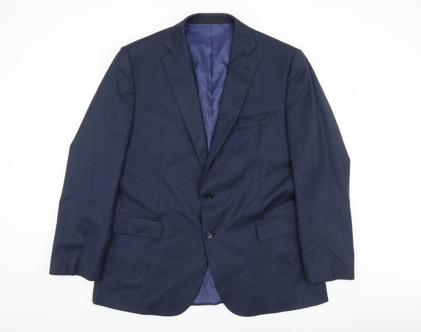 Marks and Spencer Men's Blue Wool Blazer 44 R