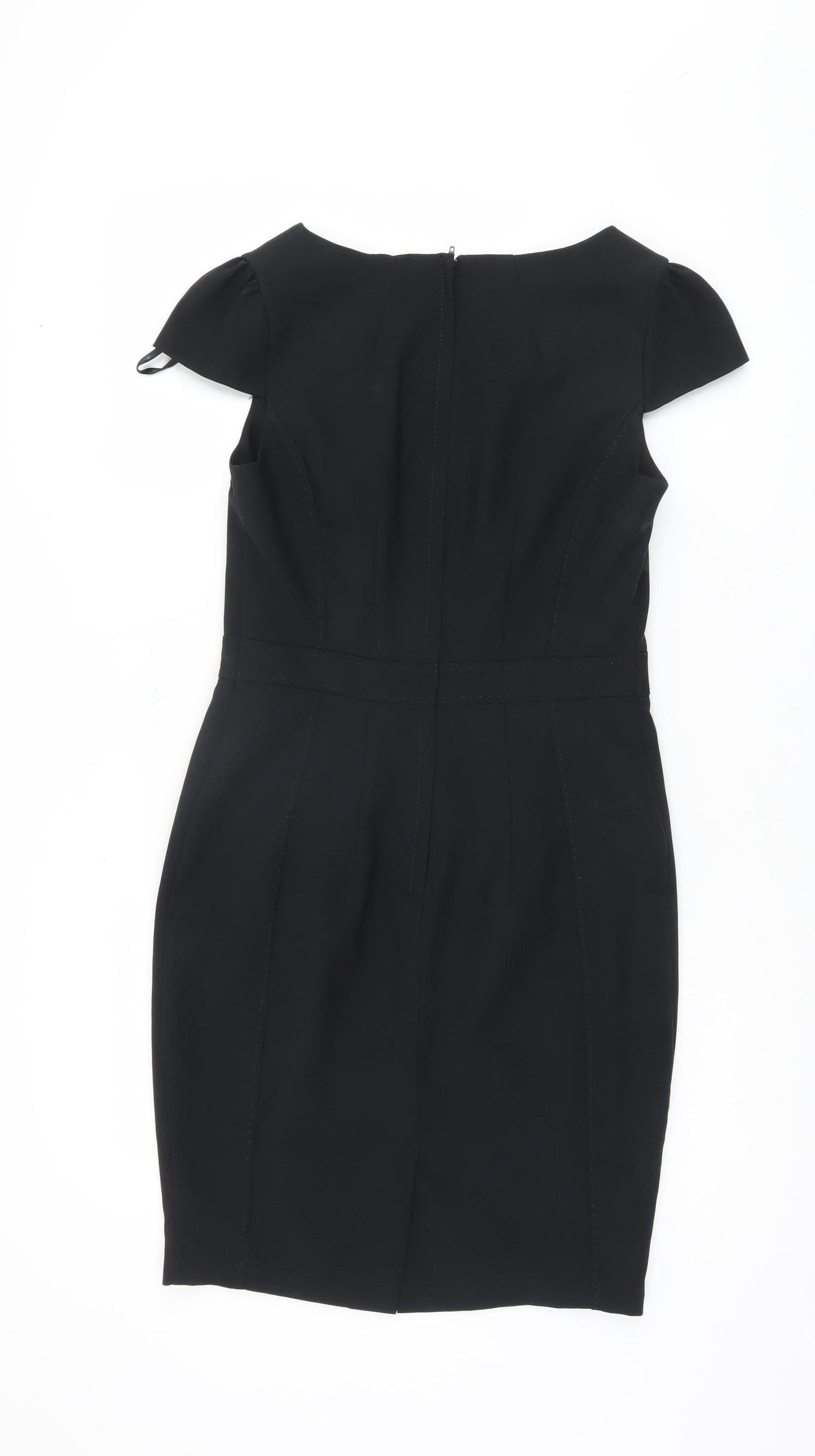 New Look Women's Black Sheath Dress, Size 10, Business Elegance