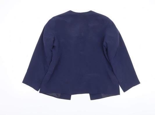 ASOS Women's Blue Blazer Size 8 Regular Fit