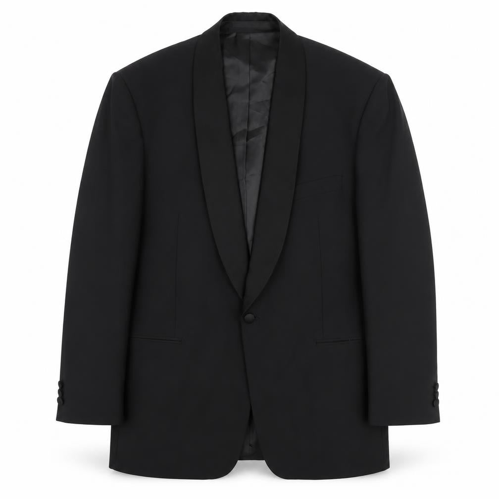 Marks and Spencer Men's Black Medium Blazer with Shawl Lapel