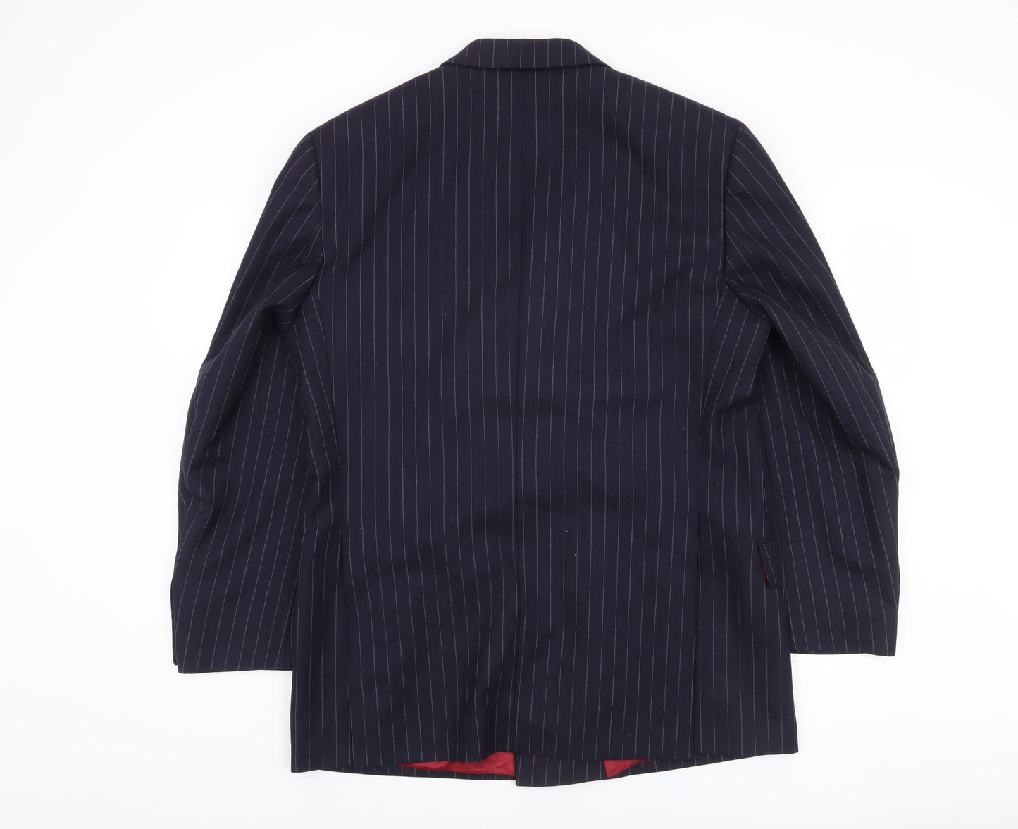 Empire Mills Men's Navy Striped Wool Blazer 40R