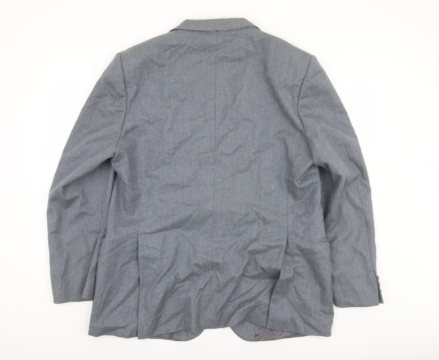 Jaeger Men's Grey Blazer, Wool, Regular Fit, 56R