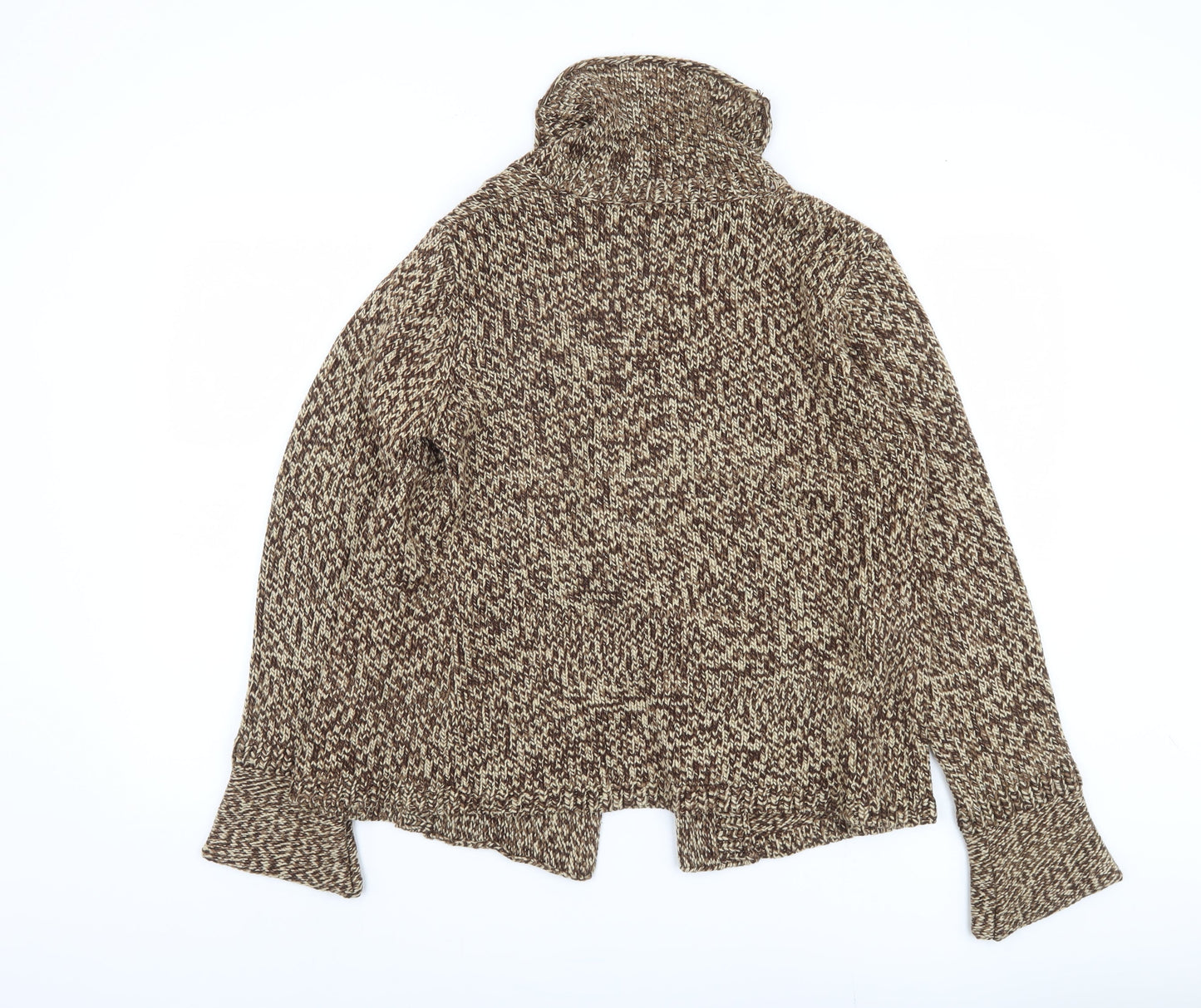 Wallis Women's Brown Cardigan M Button Accent