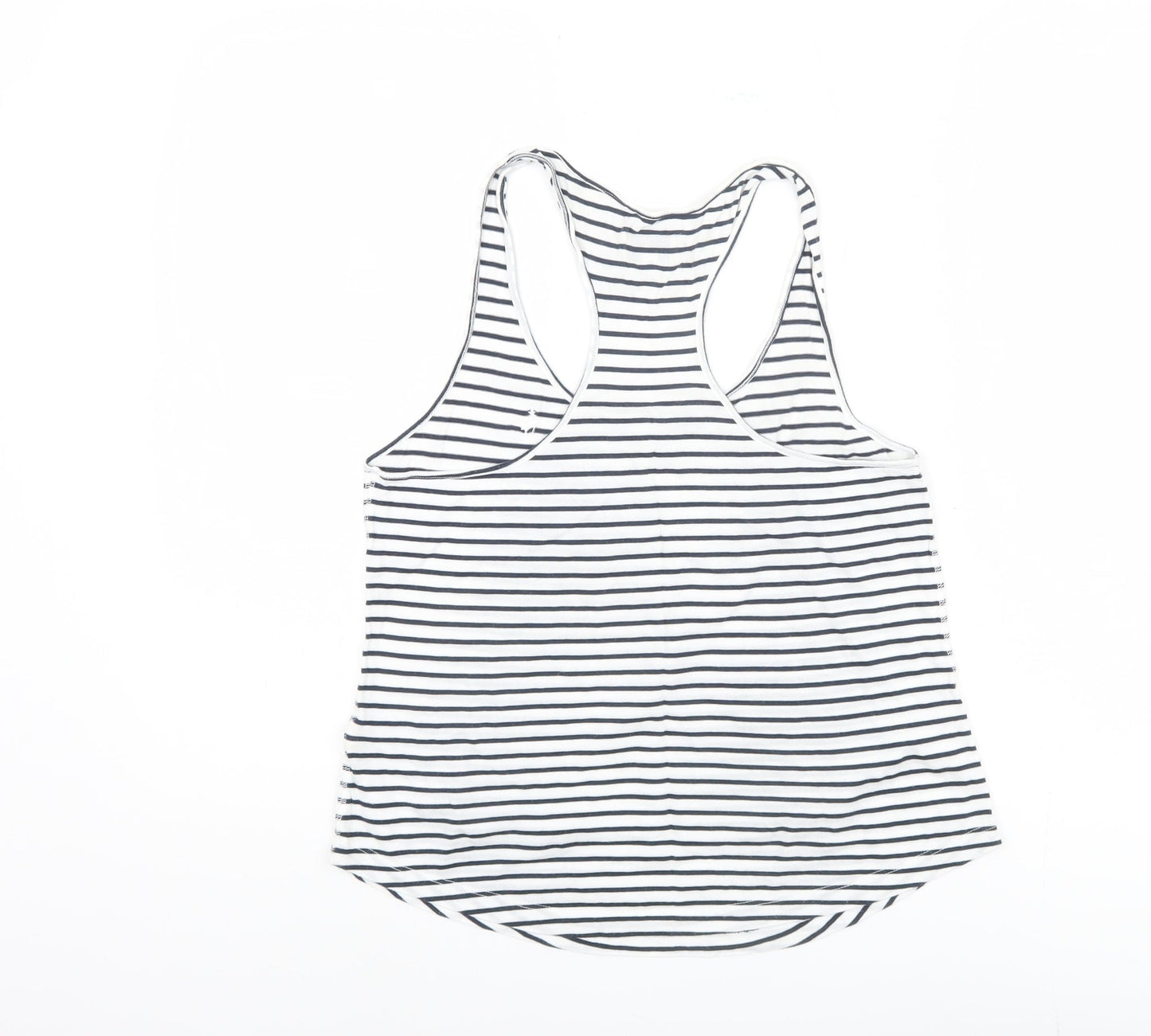 Jack Wills Women's White Striped Tank Top Size 6