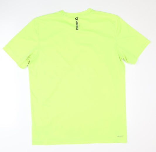 Reebok Men's Green L T-Shirt, Gym & Training
