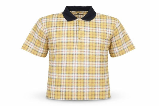 New Roads Men's Multicoloured Plaid Polo Shirt M