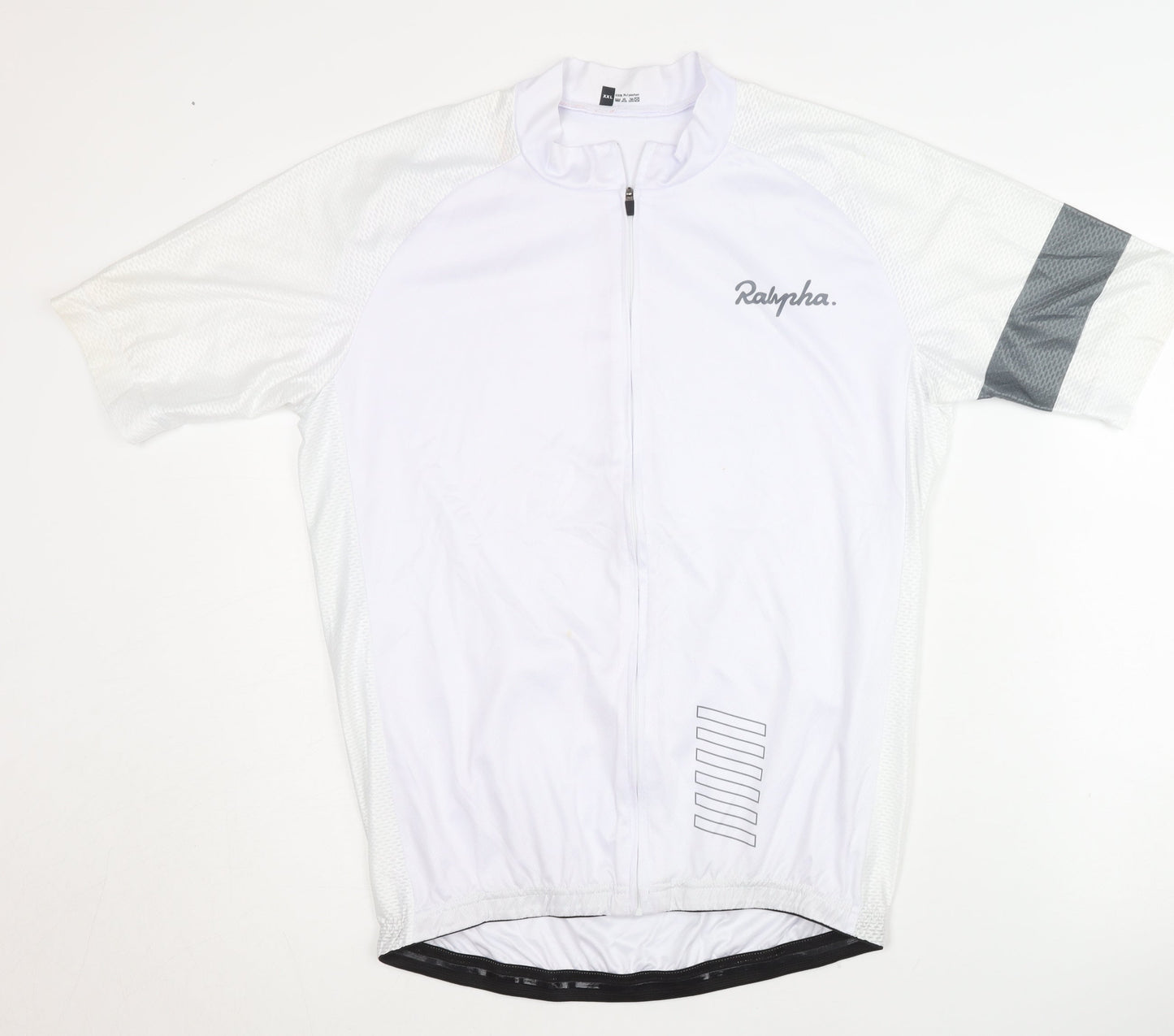 Ralypha Men's White Cycling Jersey 2XL