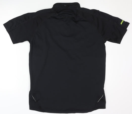 Alex Athletics Men's Black Polo Shirt L Activewear