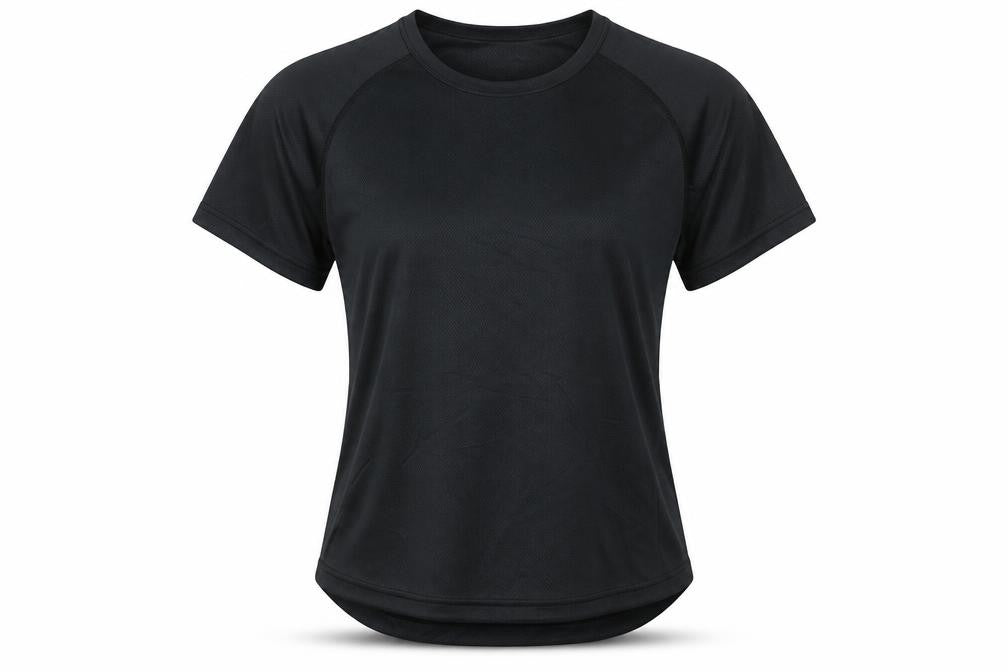 Alex Athletic Women's Black Gym T-Shirt, Size 8