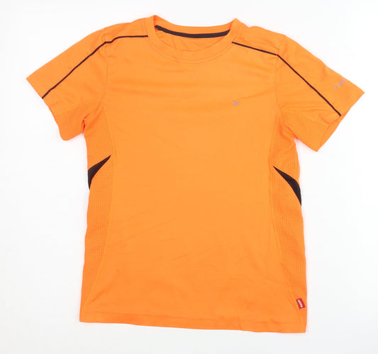 Rossi Bright Orange Boys T-Shirt - Size 11 Years, Breathable Activewear