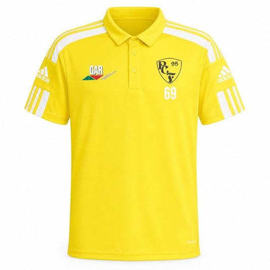 Adidas Men's Yellow Polo Shirt, Size L, Sports Jersey