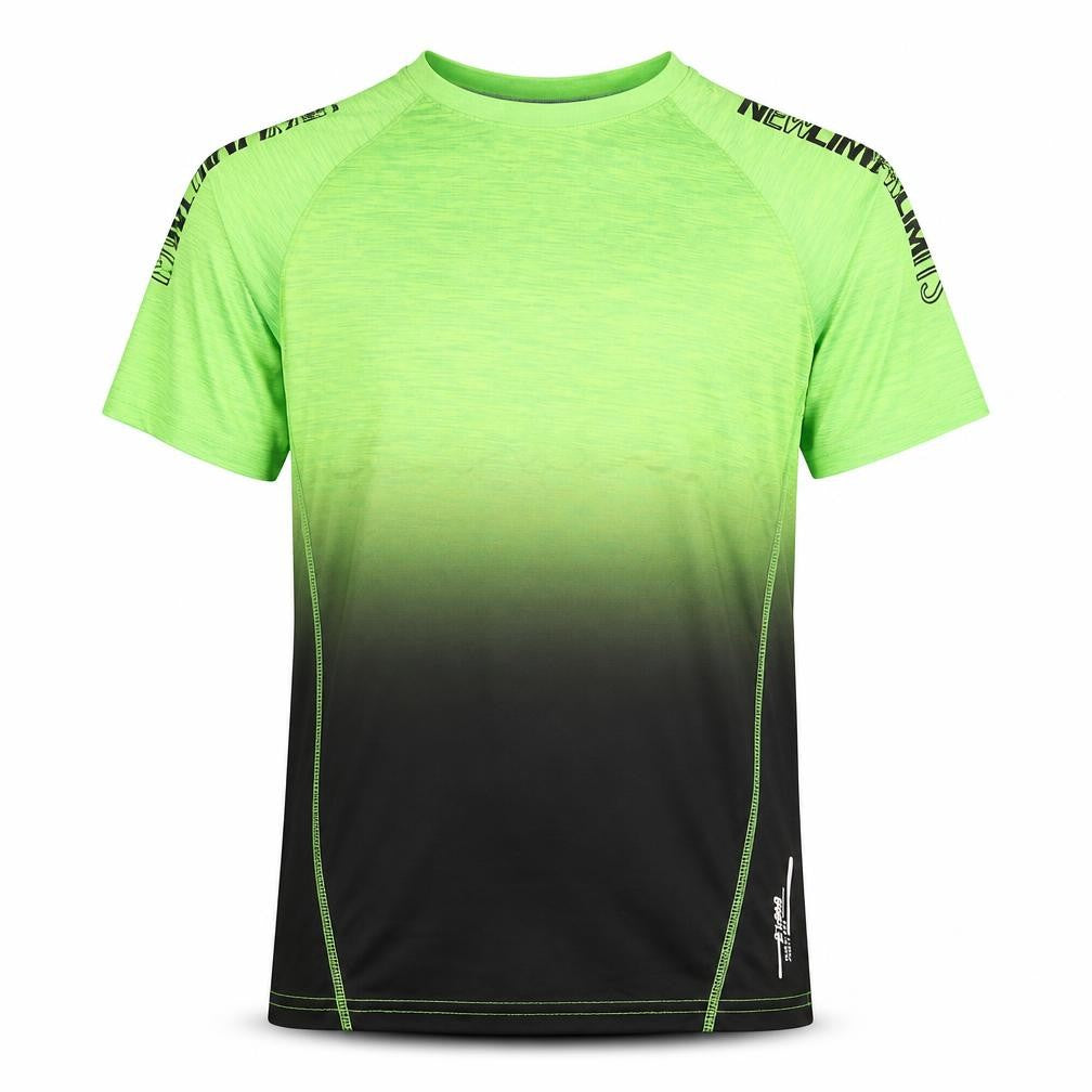 Front view of Download boys’ green running t-shirt, size 15-16, years