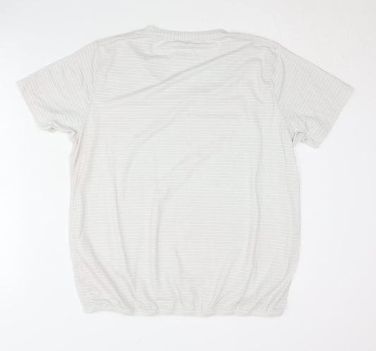 Energetics Unisex White T-Shirt V-Neck Size 18