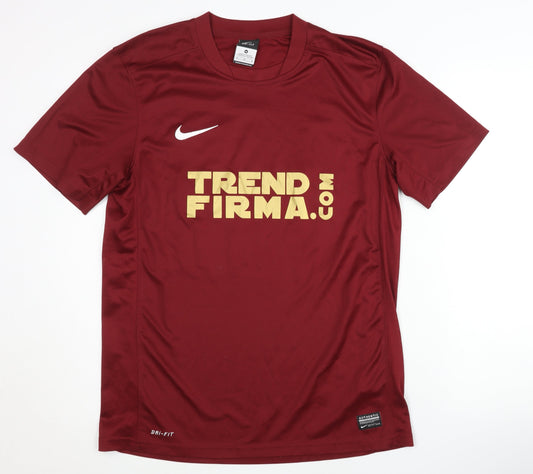 Nike Men's Red Medium Gym Training T-Shirt