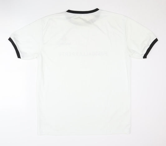 Fussball Experte Men's White Ringer T-Shirt 2XL Holsten Casual