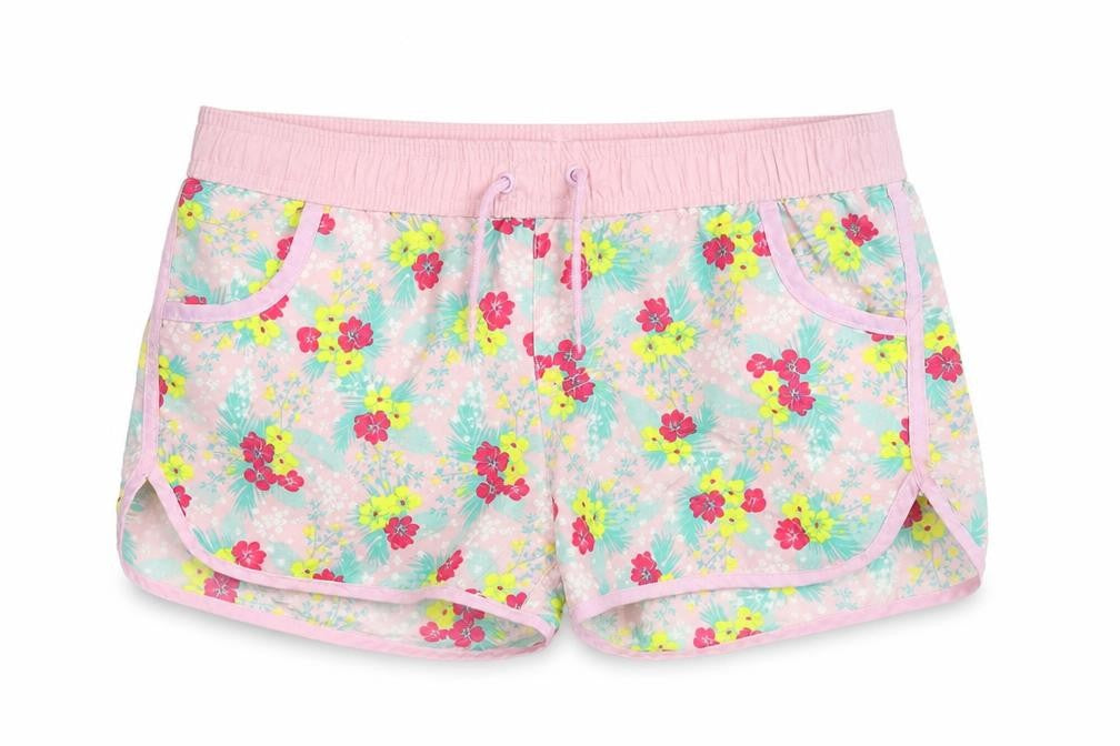 Y.F.K. Teens Pink Floral Athletic Shorts