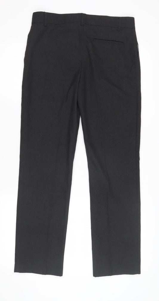 Marks and Spencer Boys Black Formal Trousers, Size 13 Years