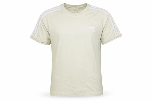 Front view of Adidas Men’s Beige Cotton Crew Neck T-Shirt M