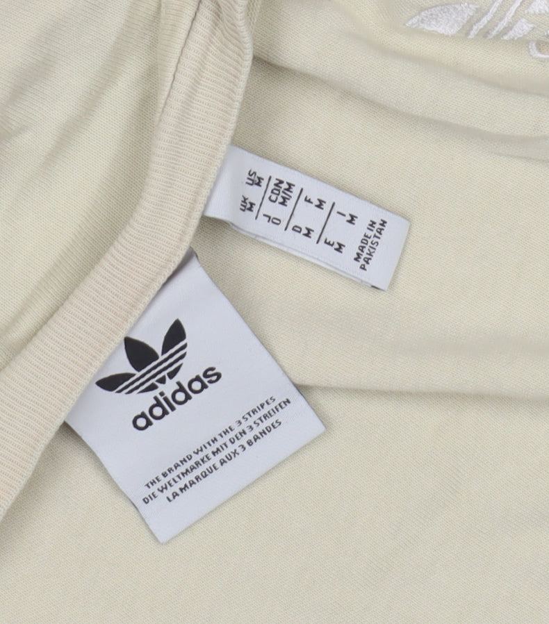 Adidas Men’s Beige Cotton Crew Neck T-Shirt M