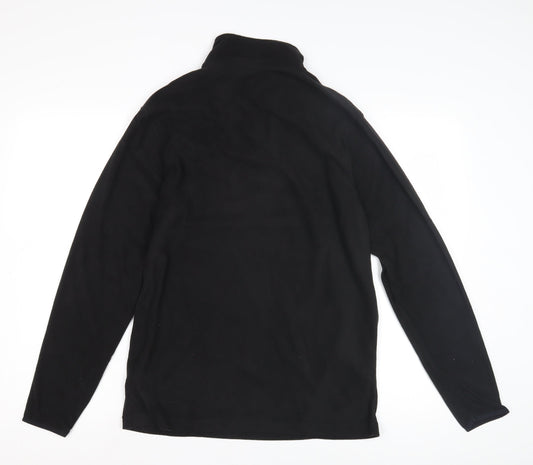 Roly Men's Black Henley Sweatshirt Size S