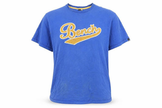 Bench Womens Blue T-Shirt - XL, Casual Cotton Crew