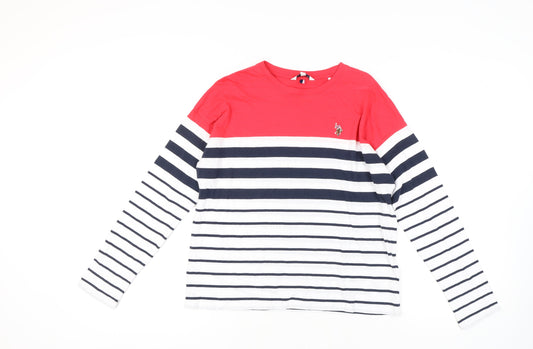 U.S. Polo Assn. Women's Striped T-Shirt, Size 10, New