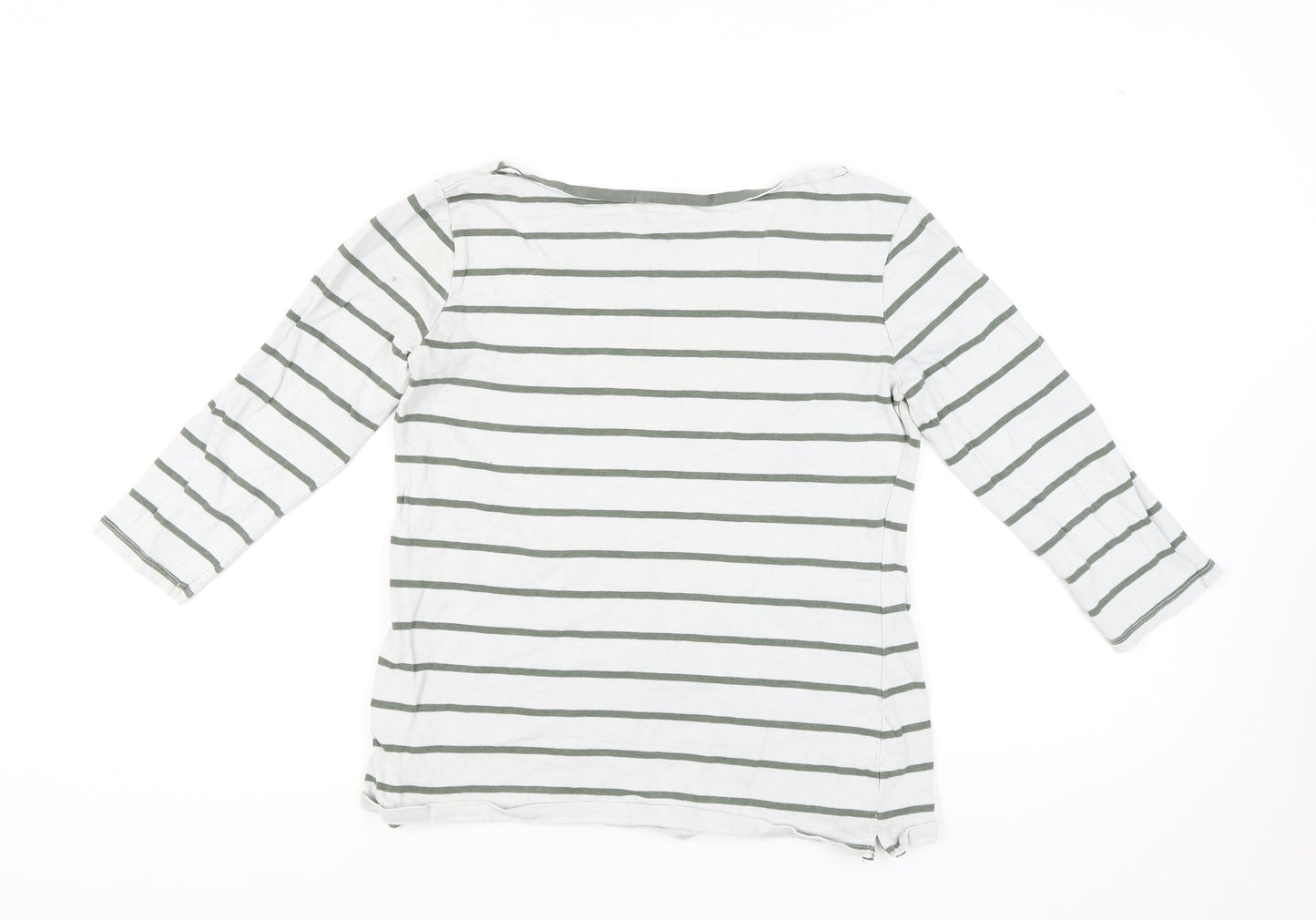 Mountain Warehouse Women's White Striped Top - Size 12